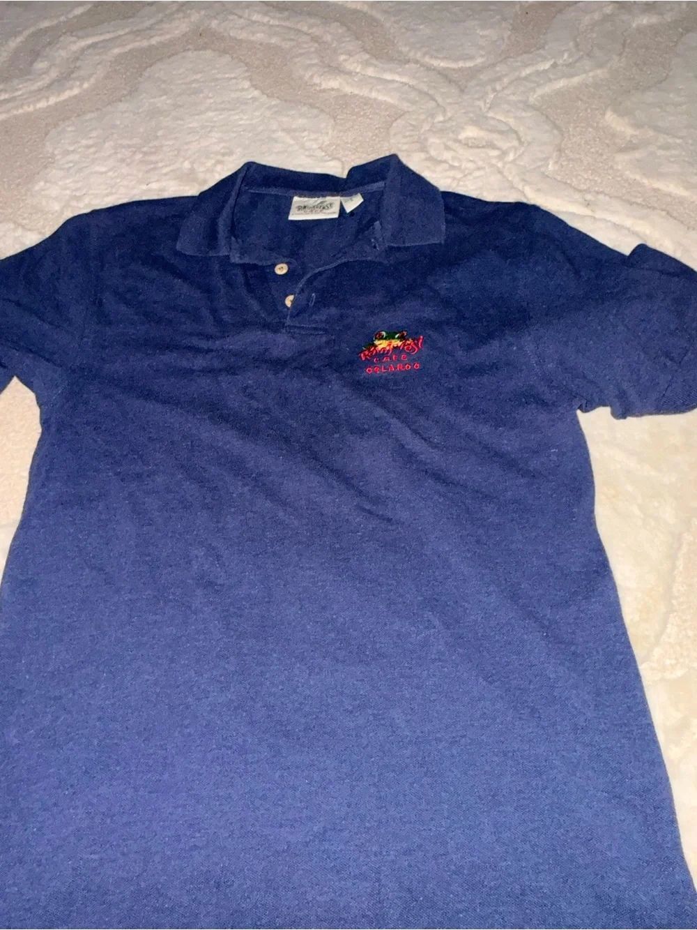 RAINFOREST Navy Blue Crewneck Knit Top vintage